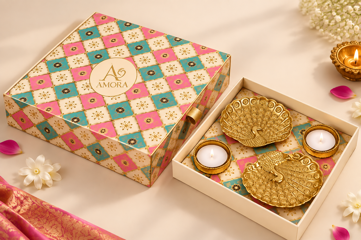 Amora Luxe Diwali Gift Box – AL12 (31cm x 29cm x 8.5cm)