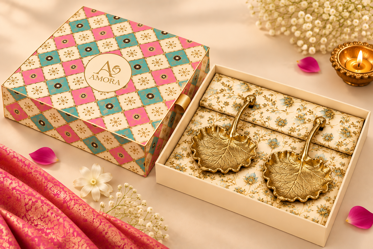 Amora Luxe Diwali Gift Box – AL14 (24cm x 23cm x 5.5cm)