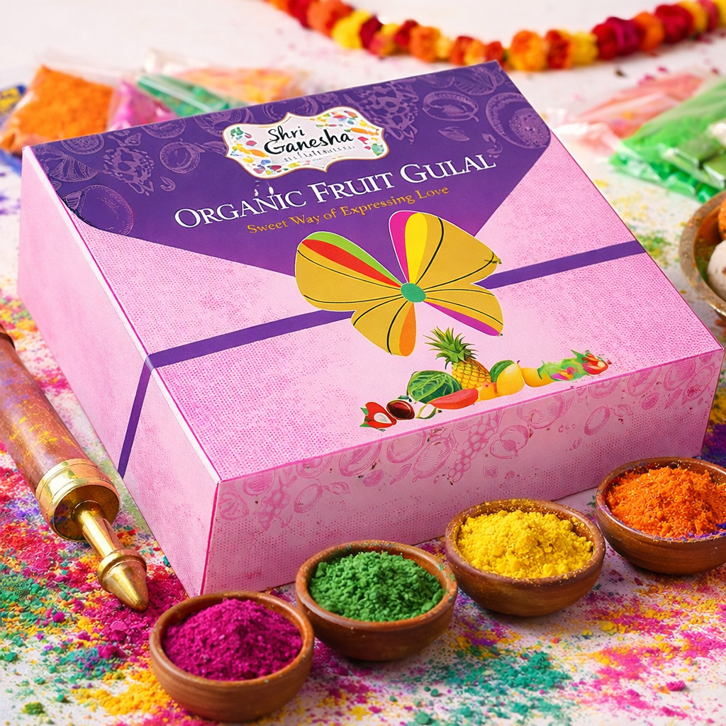 Organic Fruit Gulal 7 Pack Gift Box