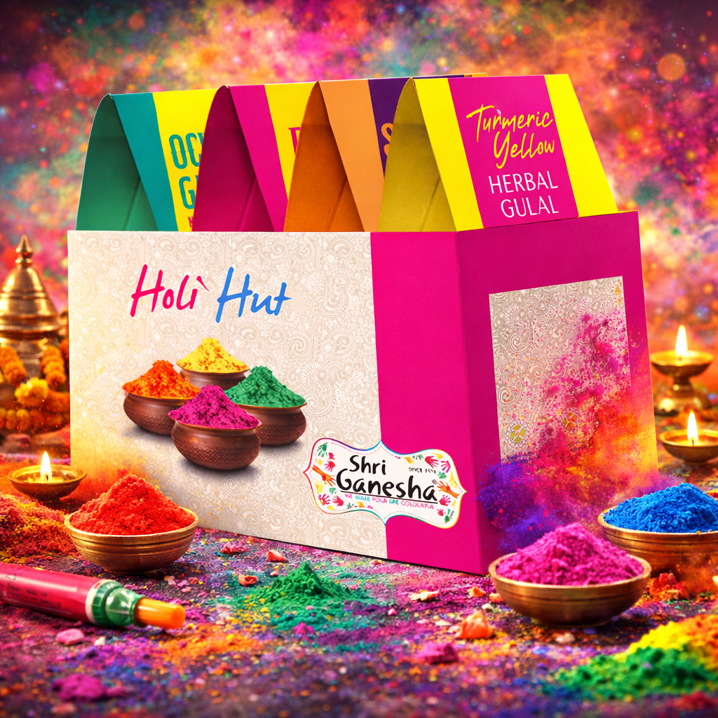 Holi Hut Herbal Gulal Combo Box