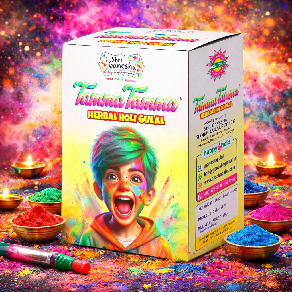 Tamma Tamma Herbal Gulal Combo Box