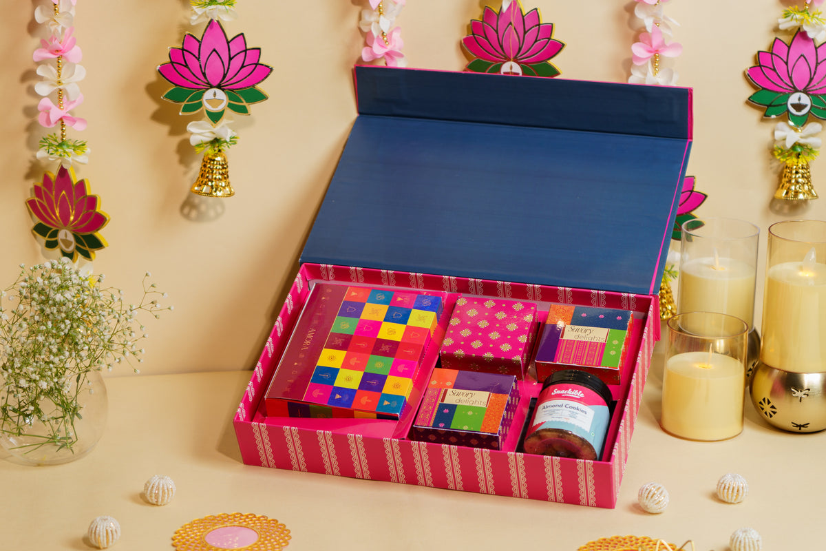 Amora Royal Diwali Gift Hamper – AR04 (Tea, Coffee & Handcrafted Diya)