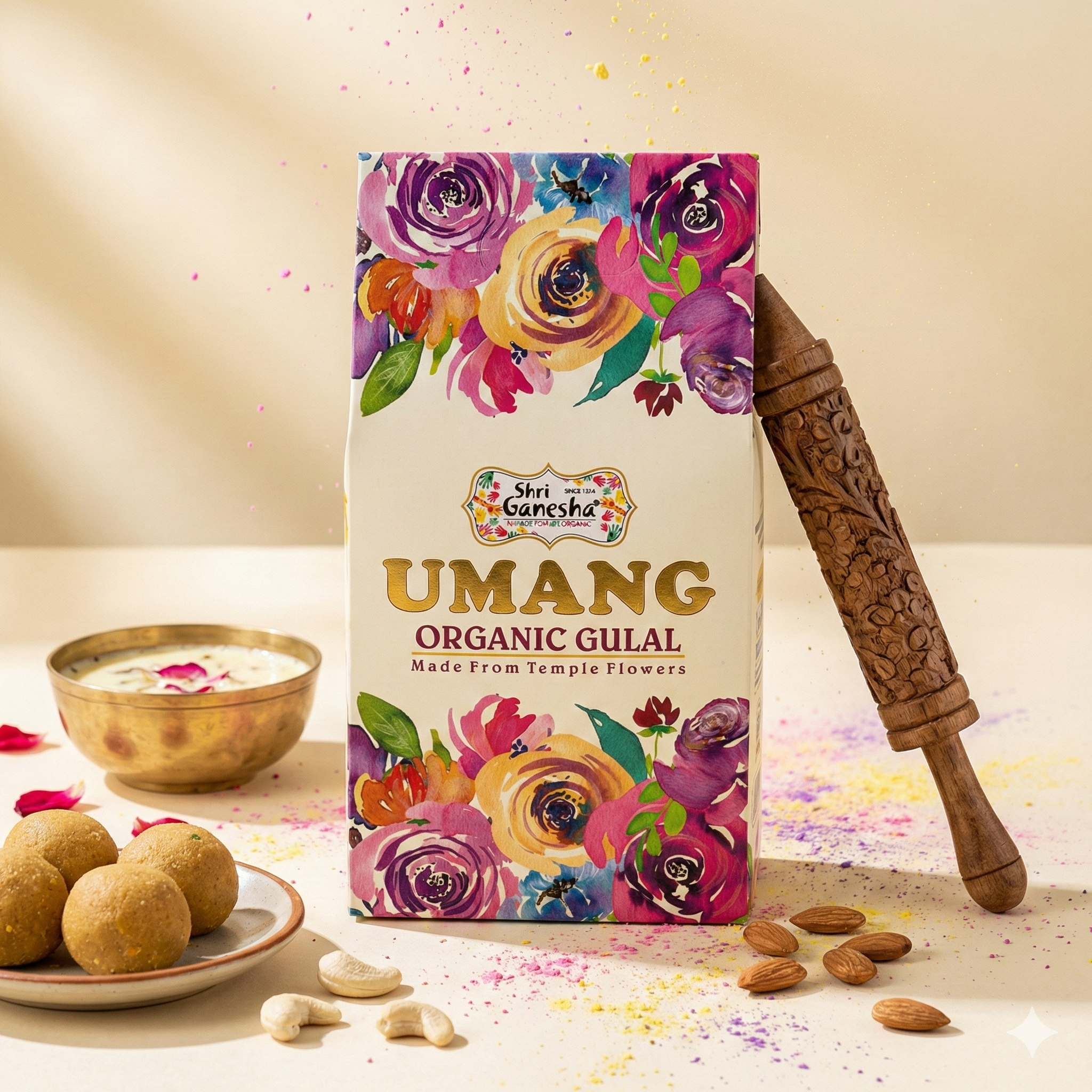 Umang Holi Celebration Organic Gulal 5 Pack Box