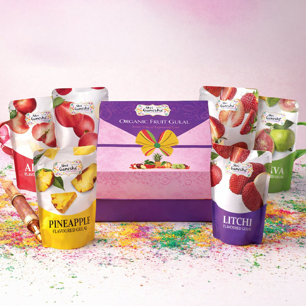 Organic Fruit Gulal 7 Pack Gift Box