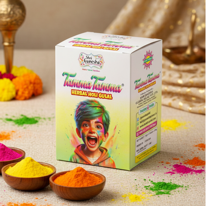 Tamma Tamma Herbal Gulal Combo Box